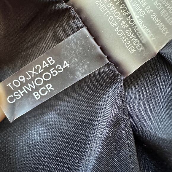 Calvin Klein Gray Contrast Zip Front Jacket Size 4P - Picture 9 of 10